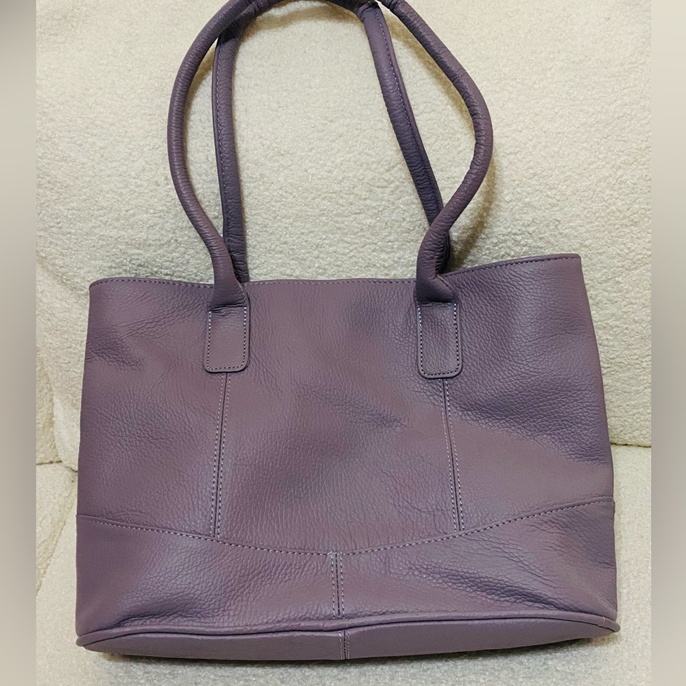 Nwot Ameri Leather Leather Lavender Puurse - image 3